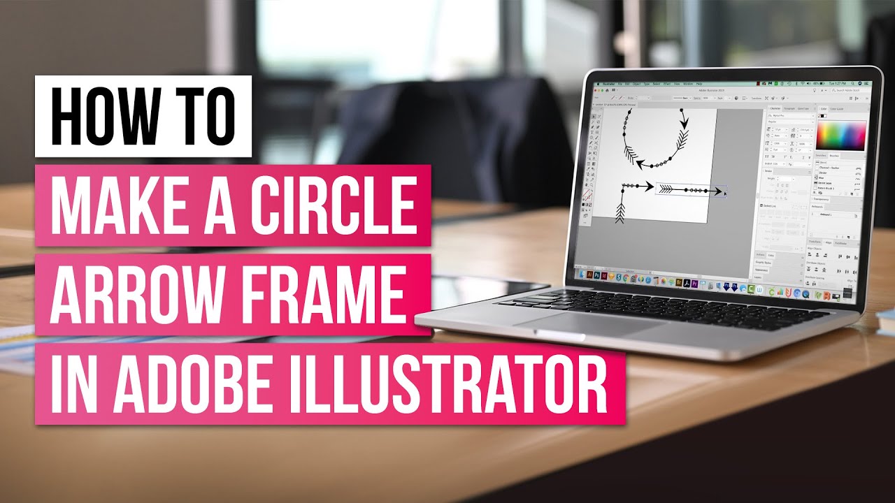 How To Make a Circle Arrow Frame in Adobe Illustrator