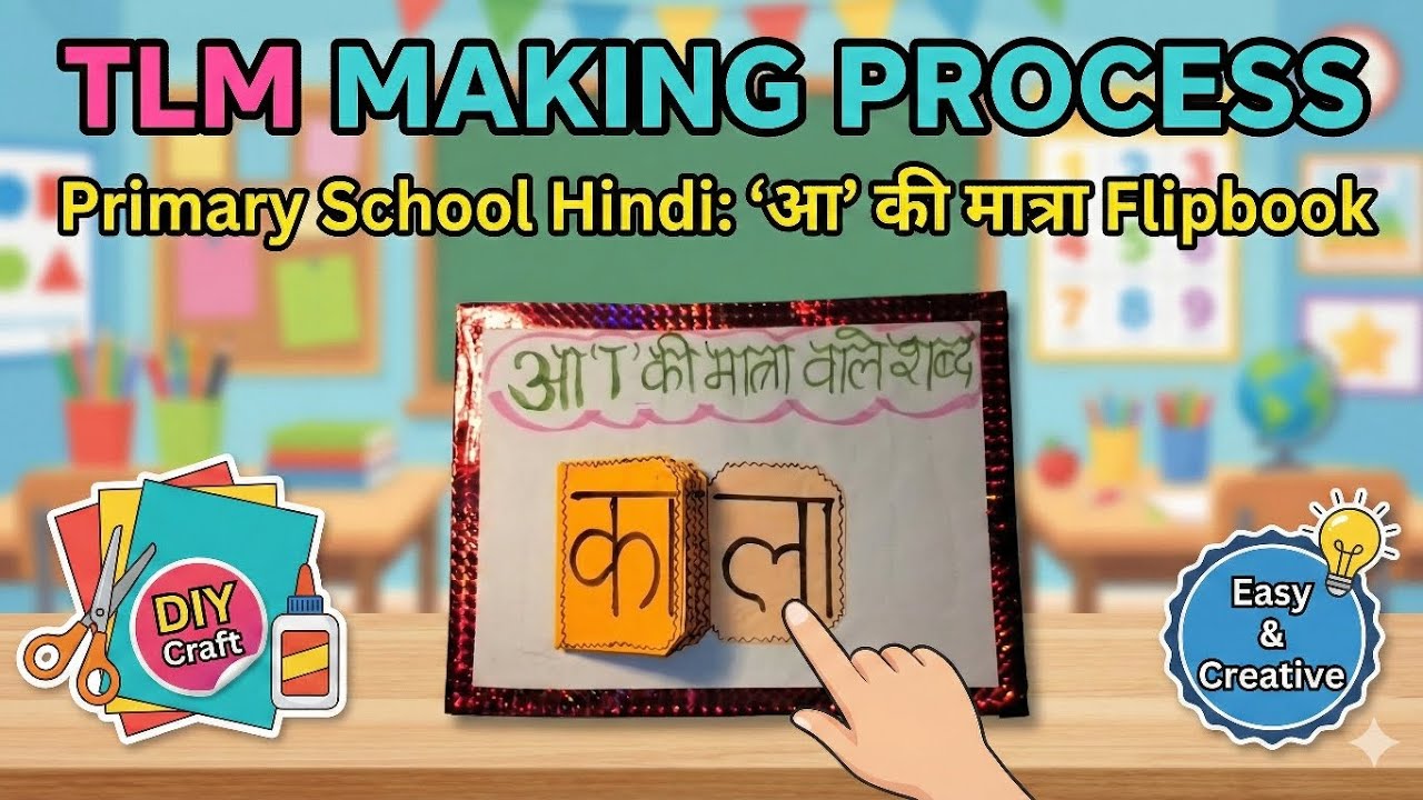 TLM for primary school || आ की मात्रा वाले शब्द ||  TLM flip book #tlmideas  #tlmforprimaryschool 