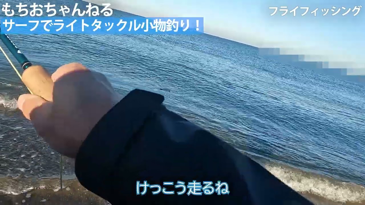 【フライフィッシング】サーフでライトタックル小物釣り！