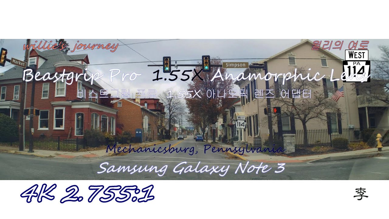 willie's Journey North of Mason-Dixon Line there and back Cinematic Beastgrip 1.55X Anamorphic Lens