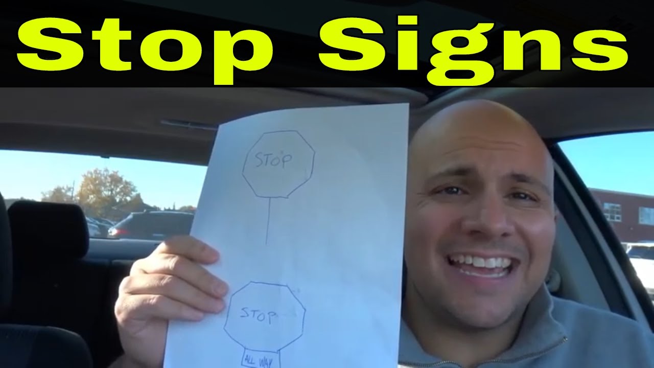 Different Types Of Stop Signs-Driving Lesson