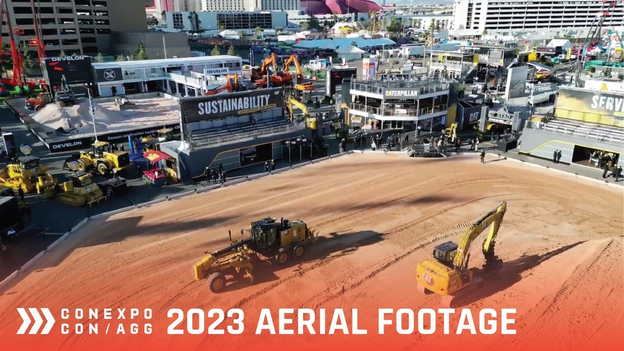 Absolutely Beautiful Aerial Footage from the Festival Grounds at ConExpo-Con/Agg 2023