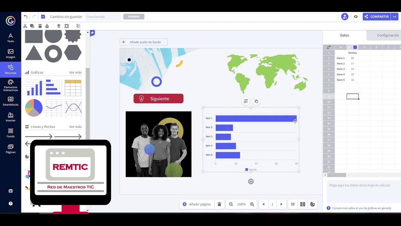 Recursos y Smartblocks en Genially