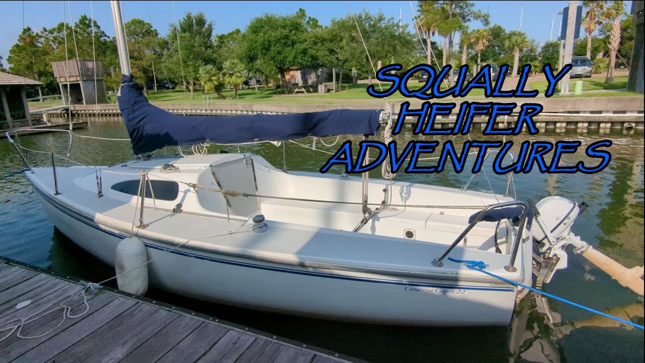 Sailing a Catalina Capri 22 with two reefs and a storm jib