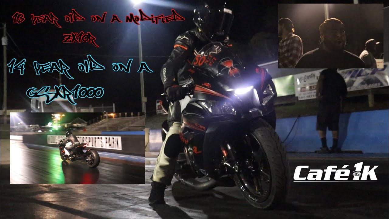 The world’s fastest kids!!! 13 year old on a modified zx10r vs a 14 year old on a modified GSXR1000