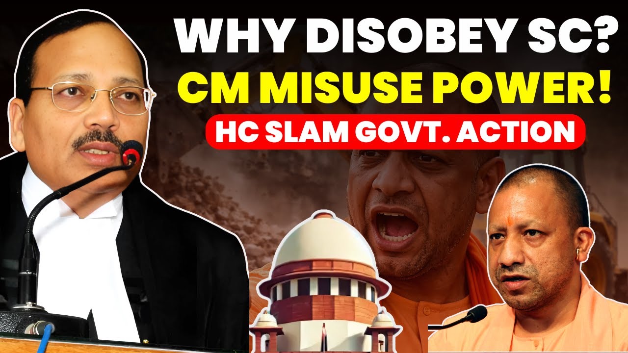 CM YOGI CAN'T DISOBEY SC ORDER!! MISUSE POWER ? HC RAISE CONCERN ON RULE BREAK 