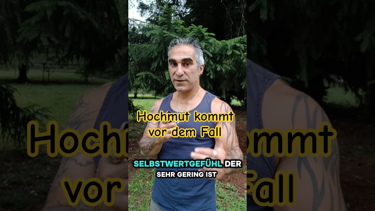 Hochmut kommt vor dem Fall.  Nr.1 Tods&uuml;nde #Achtsamkeit #mindset #mindset #Philosophie #Ego #Coach