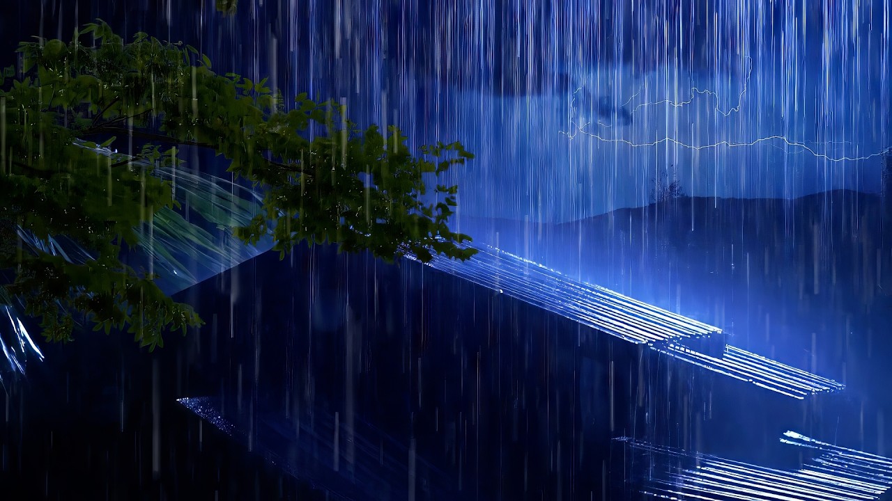 Deep Sleep in 5 Minutes | Heavy Rain on a Tin Roof with Thunder 🌧️ Rain Sounds for Sleeping No Ads