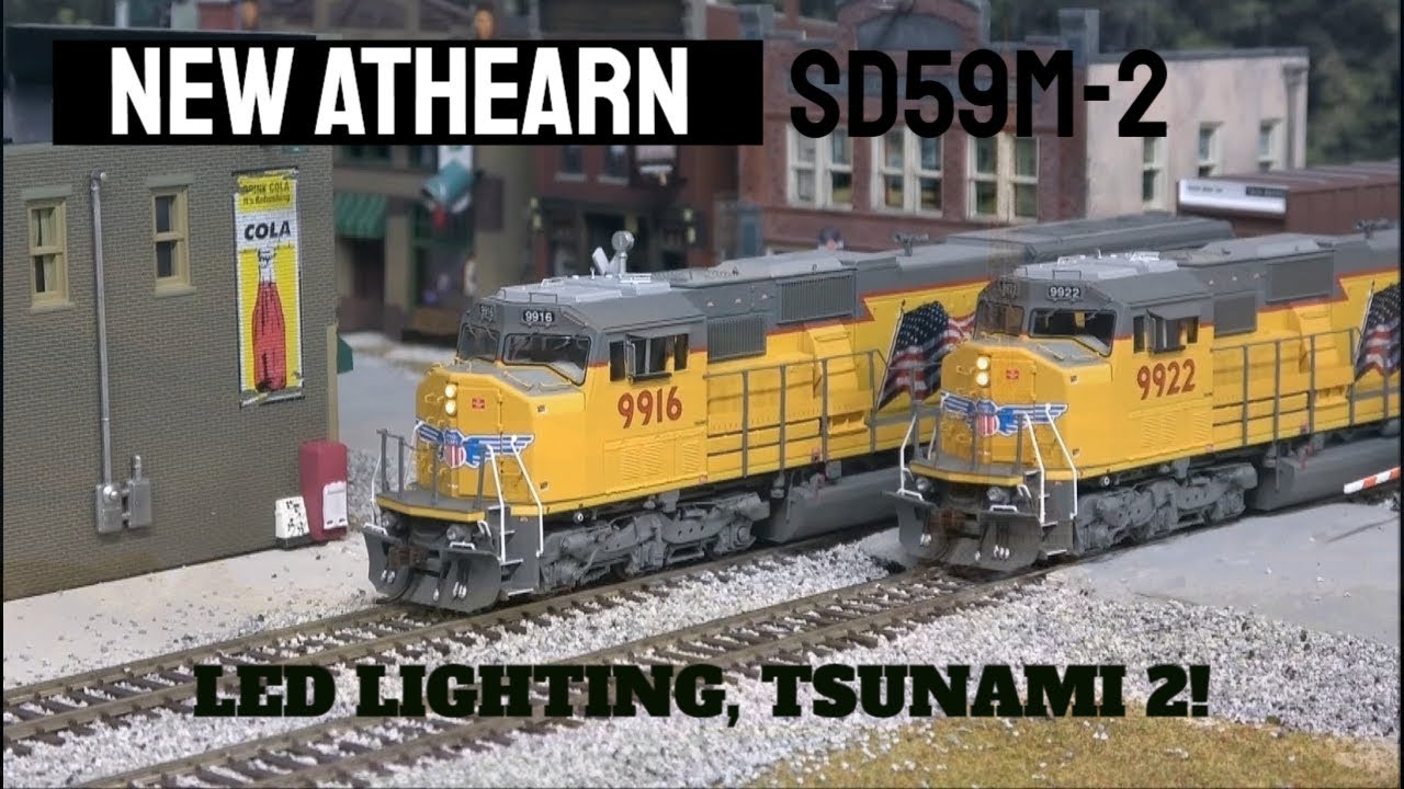 All New Athearn SD59M-2 Review with DCC/Tsunami 2 Sound, LEDs, PTC | Union Pacific's SD59MX SD32ECO