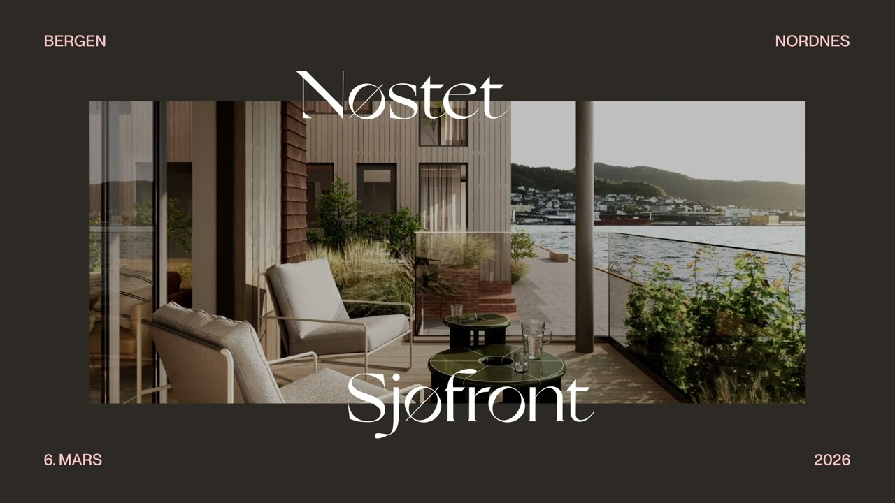 Nøstet Sjøfront - Forhandssalget starter 6. Mars