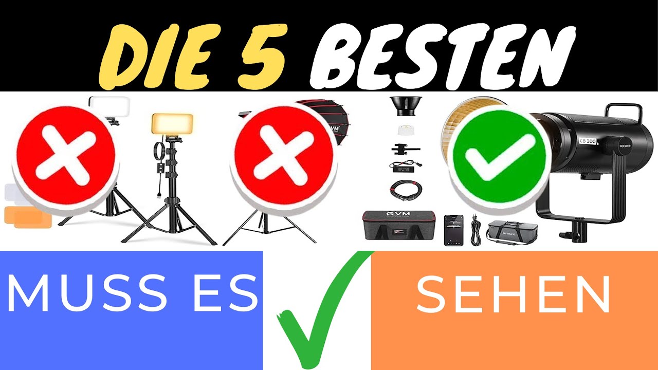 DIE 3 BESTEN LED VIDEOLEUCHTEN 2025 💡✨ | VERGLEICH DER TOP BI-COLOR MODELL!
