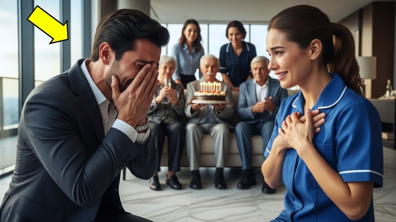 SCHOONMAAKSTER ORGANISEERT  VERJAARDAGSVERRASSING VOOR DE EENZAME MILJONAIR… HIJ HUILT PURE EMOTIE.