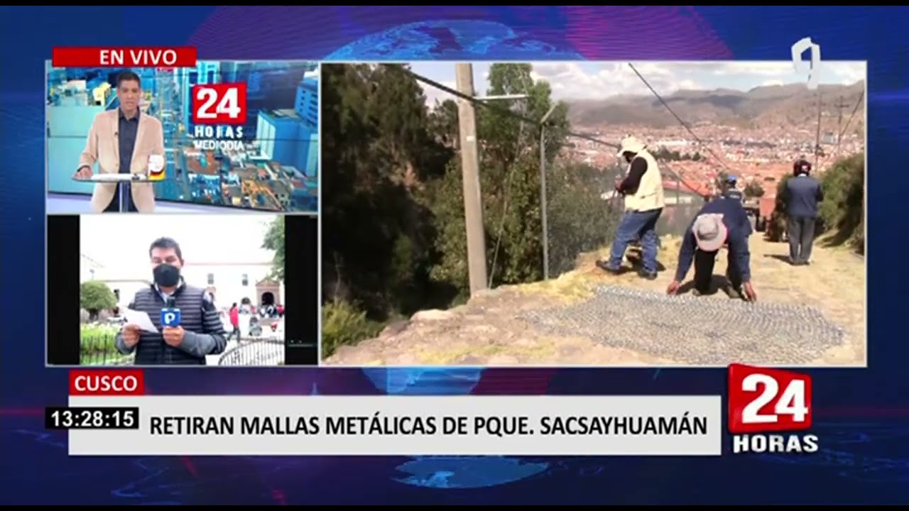 Cusco: retiran cerco metálico colocado en uno de los ingresos a Sacsayhuamán