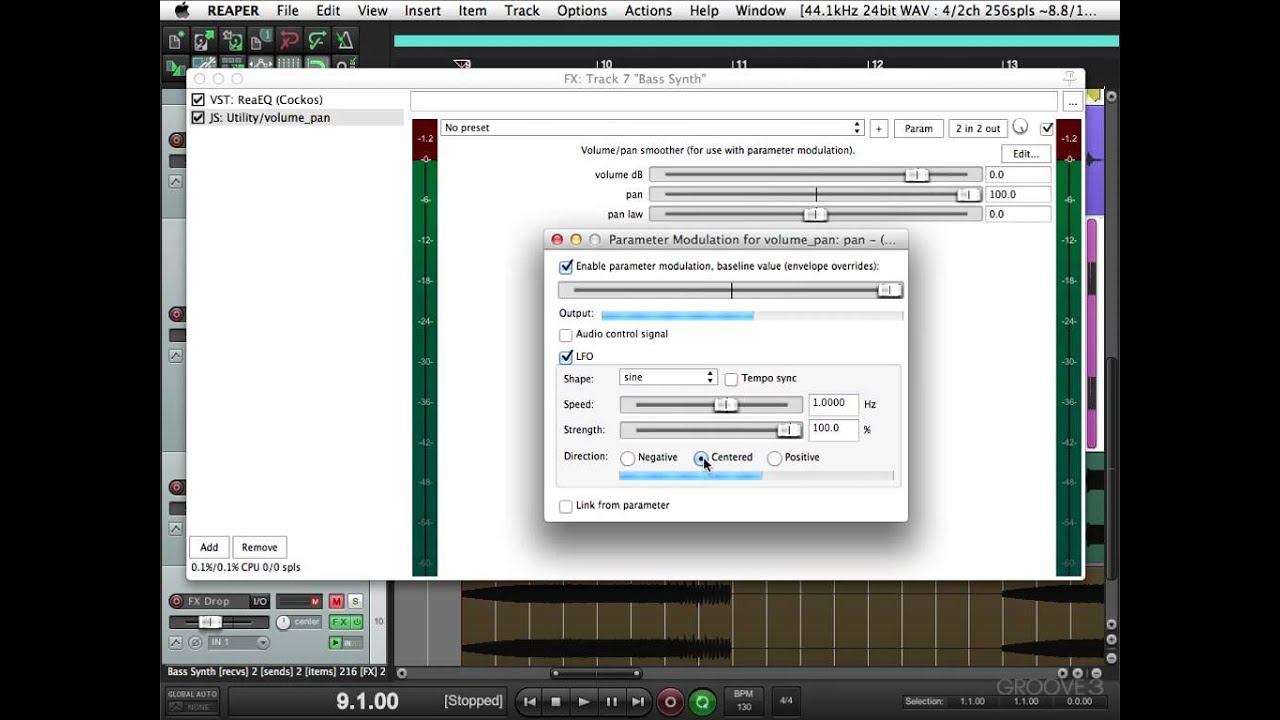 Auto-Panning (Reaper Tips & Tricks)