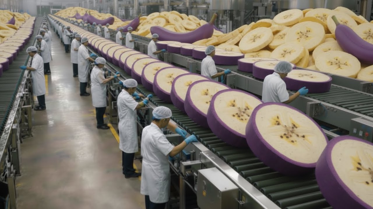 Inside the Largest Factory in the United States: From Fresh Bananas to Premium Juice (Full Process)
