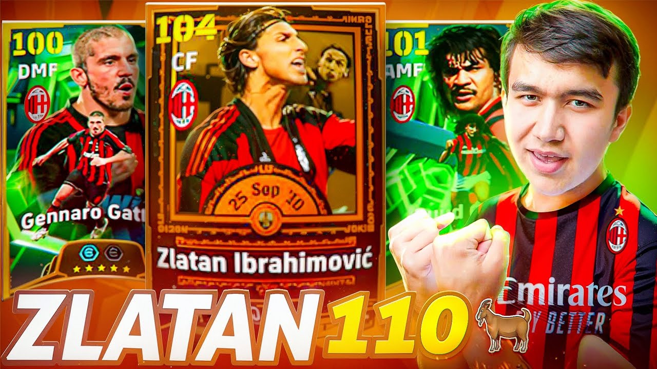ZLATAN IBRAHIMOVIC 110 🥶 ENG YUQORI REYTINGGA EGA O'YINCHI EFOOTBALL MOBILE 2026 🔥