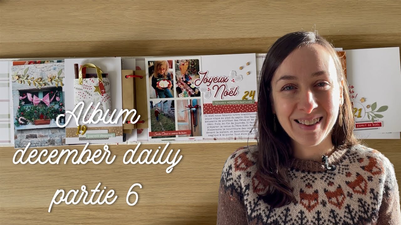 SCRAPBOOKING atelier en ligne December daily partie 6