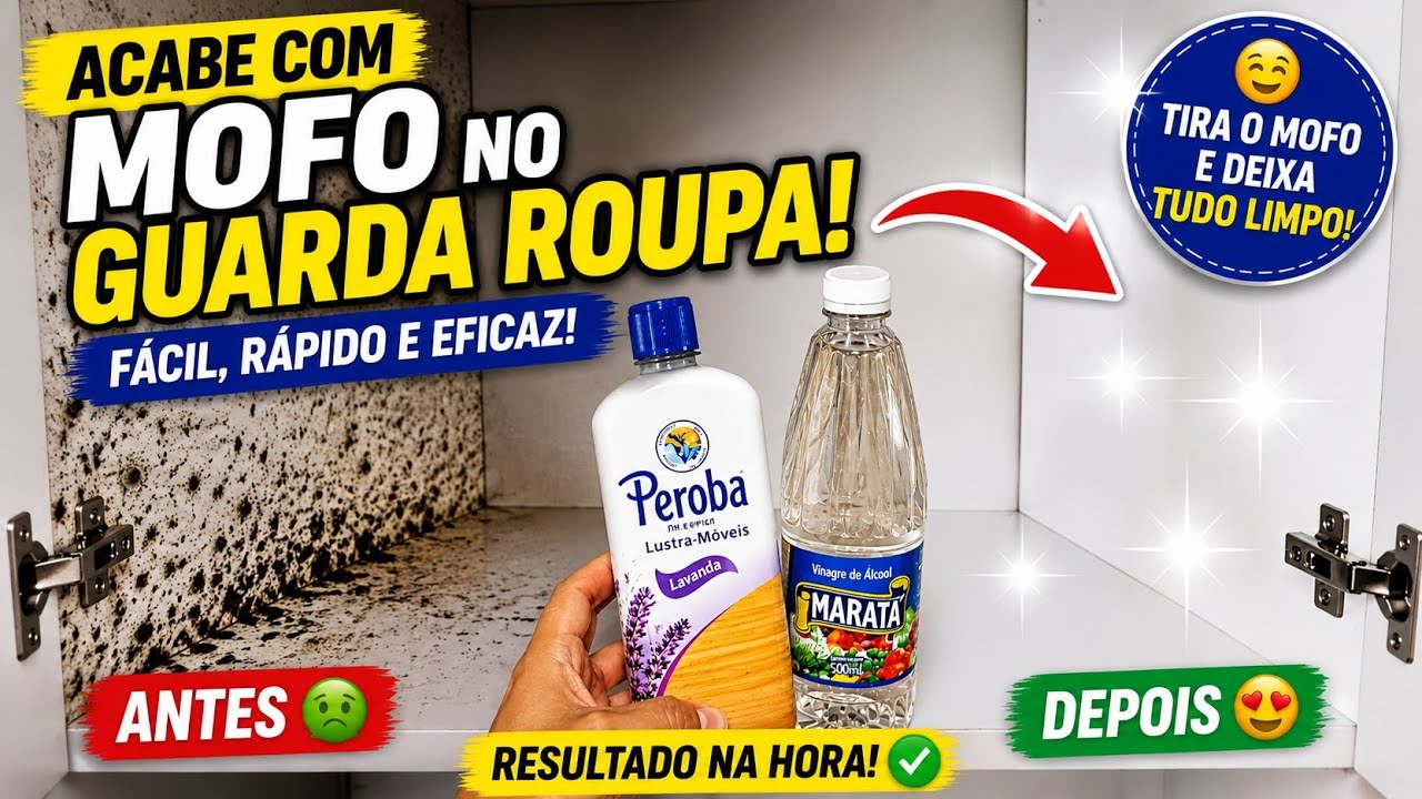 MISTURINHA PARA MOFO GUARDA ROUPA/ MOFO MAU CHEIRO ACABE DE VEZ COM ISSO!!