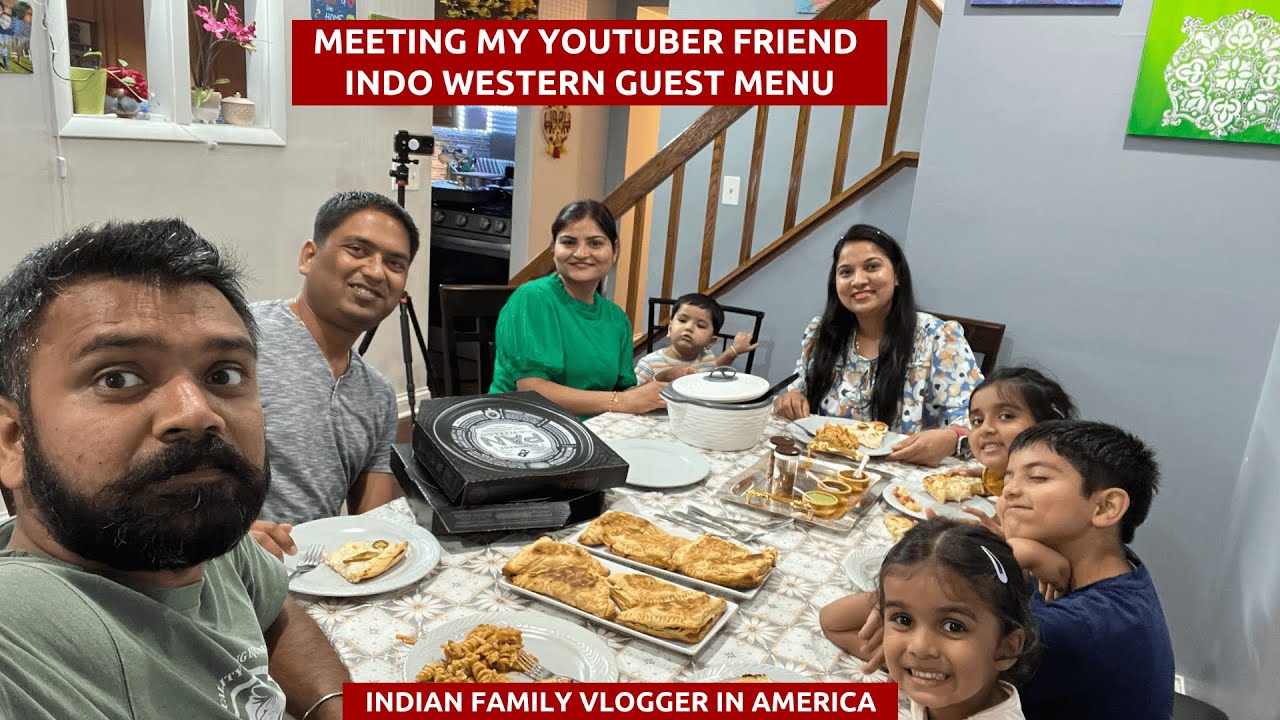 Meeting My YouTuber Friend Gaura~Indo Western Guest Menu~Govind's Summer Project~Real Homemaking