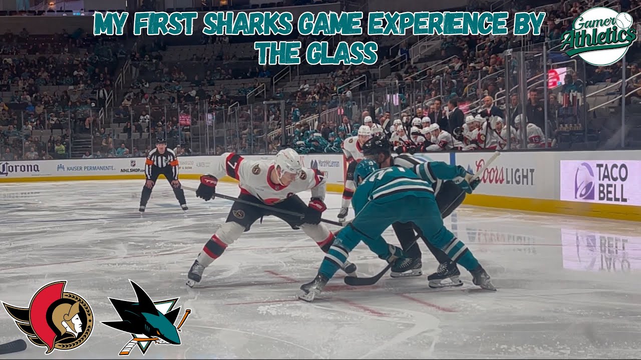 My First Sharks Game Experience By The Glass