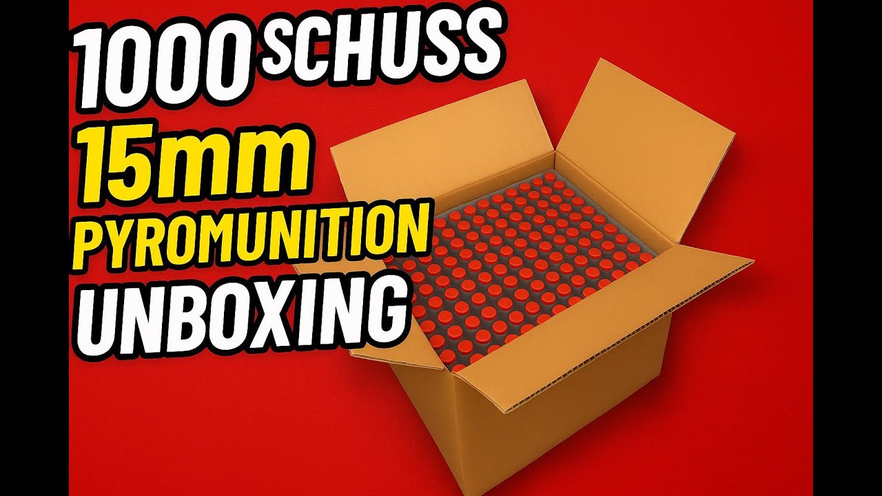 Unboxing Pyrotechnik Schreckschuss 15mm Pyromunition 6