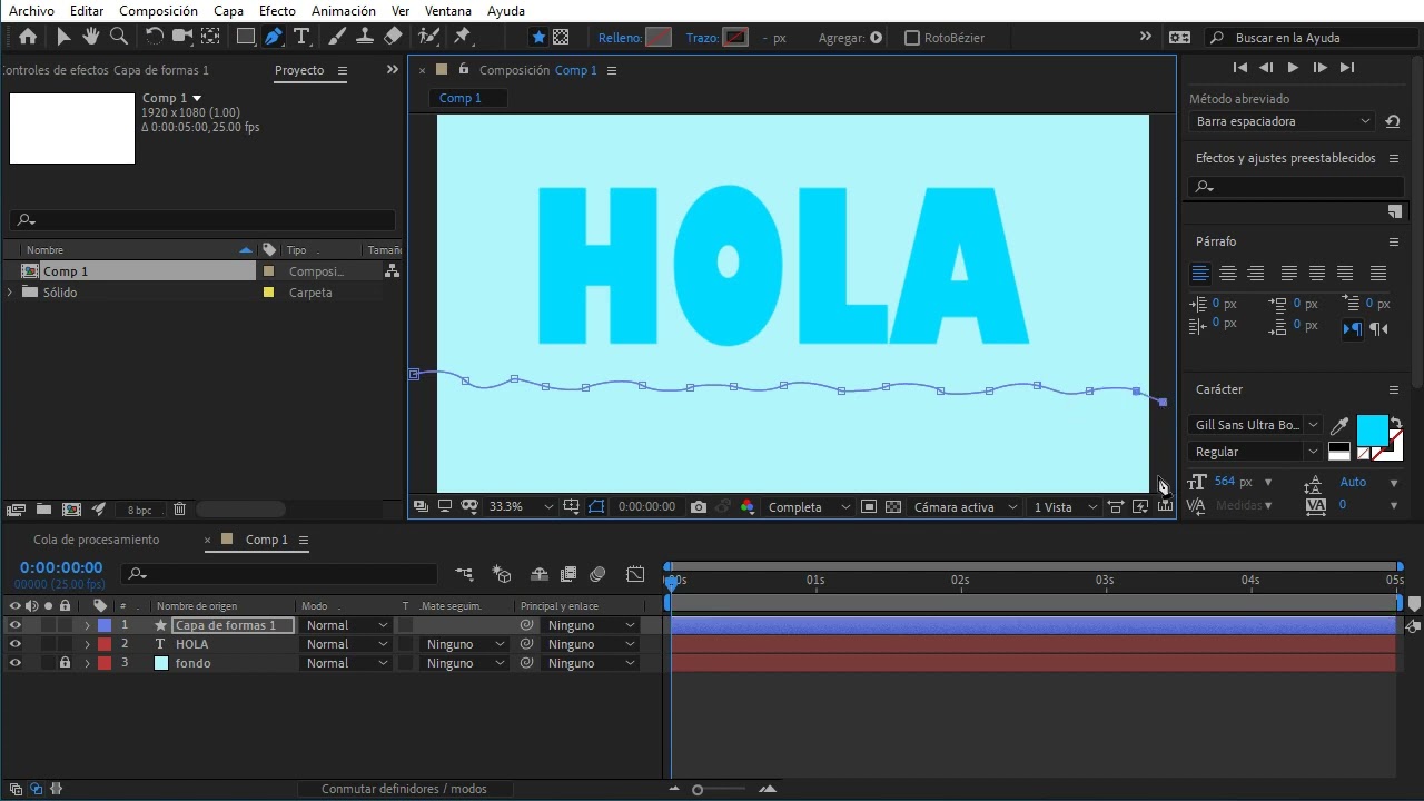Cómo animar un texto líquido en After Effects