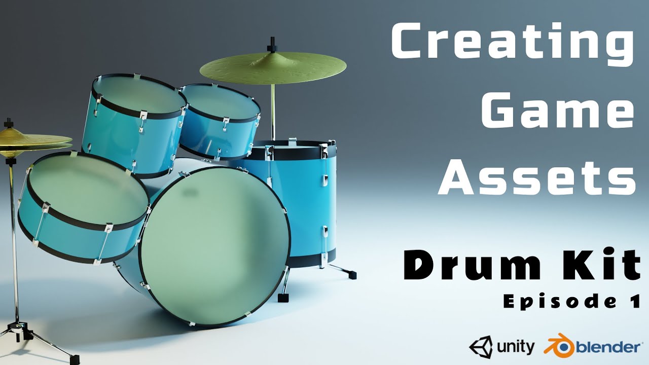Creating a drum kit in blender for unity Ep1 - Modeling Section