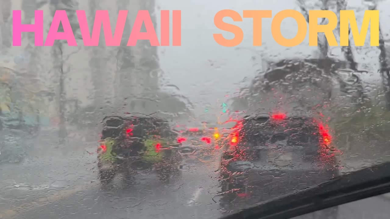 3/13/26 Hawaii Storm Ala Moana Waikiki Diamond Head Honolulu O'ahu Hawai'i.