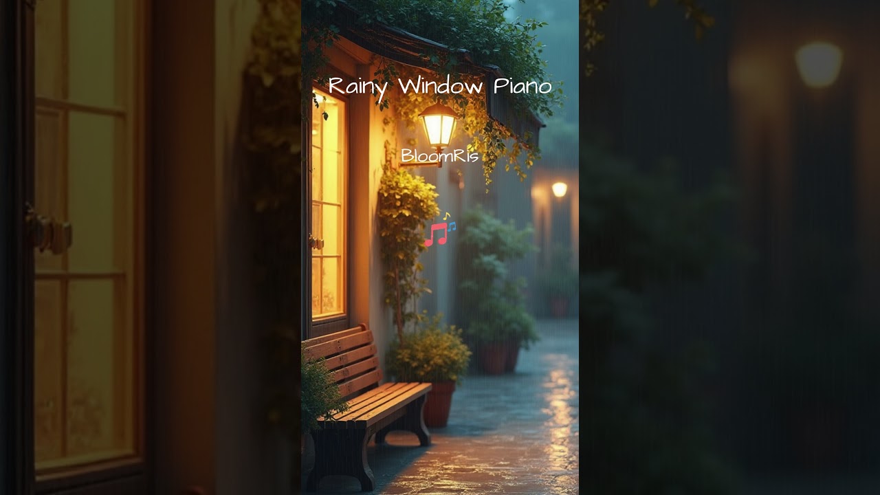 Rainy Window Piano 🌧️ Calm Piano for Focus & Study