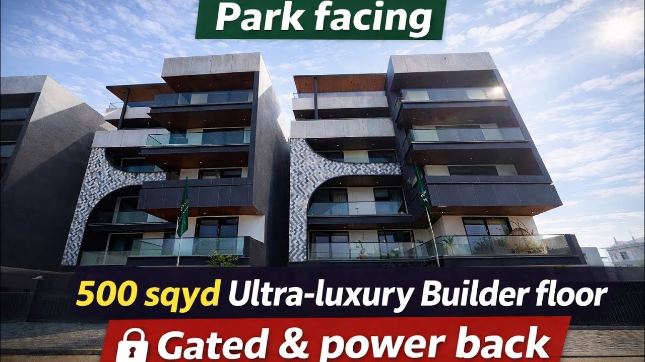 🏠 A MASTERPIECE OF LUXURY LIVING 💎 🏛️500 SQYD BUILDER FLOOR | BY ADANI