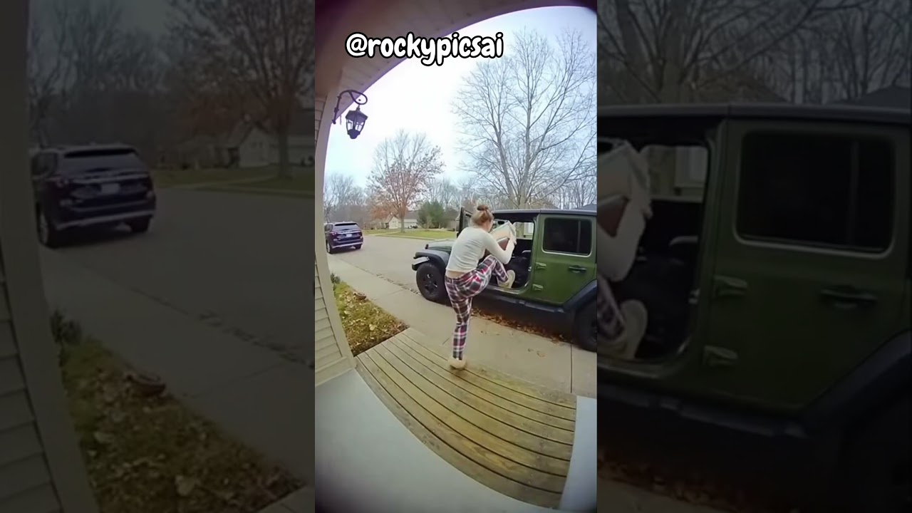 Złodziej paczek dostaje za to natychmiastową KARMĘ.