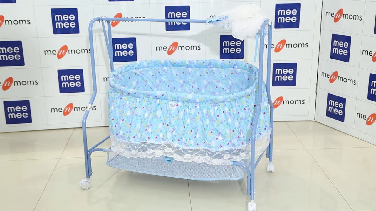 Assembling Mee Mee Metal Cradle With Rocking Function and Mosquito Net