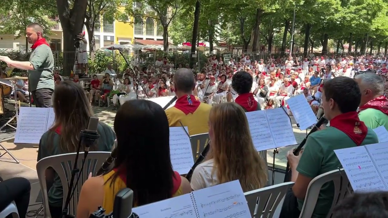 Así terminaba el Alarde de este año, con la Biribilketa de Gainza