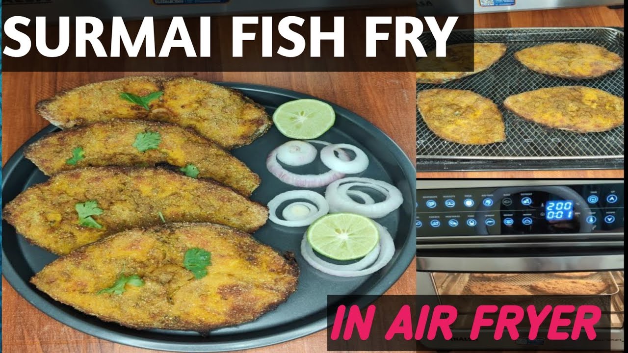 🐟🐠इतने कम तेल मै कुरकुरी और हेल्दी Surmai Fish Fry 😍 | 95% Less Oil Cooking in Air Fryer🐟🐠🍴