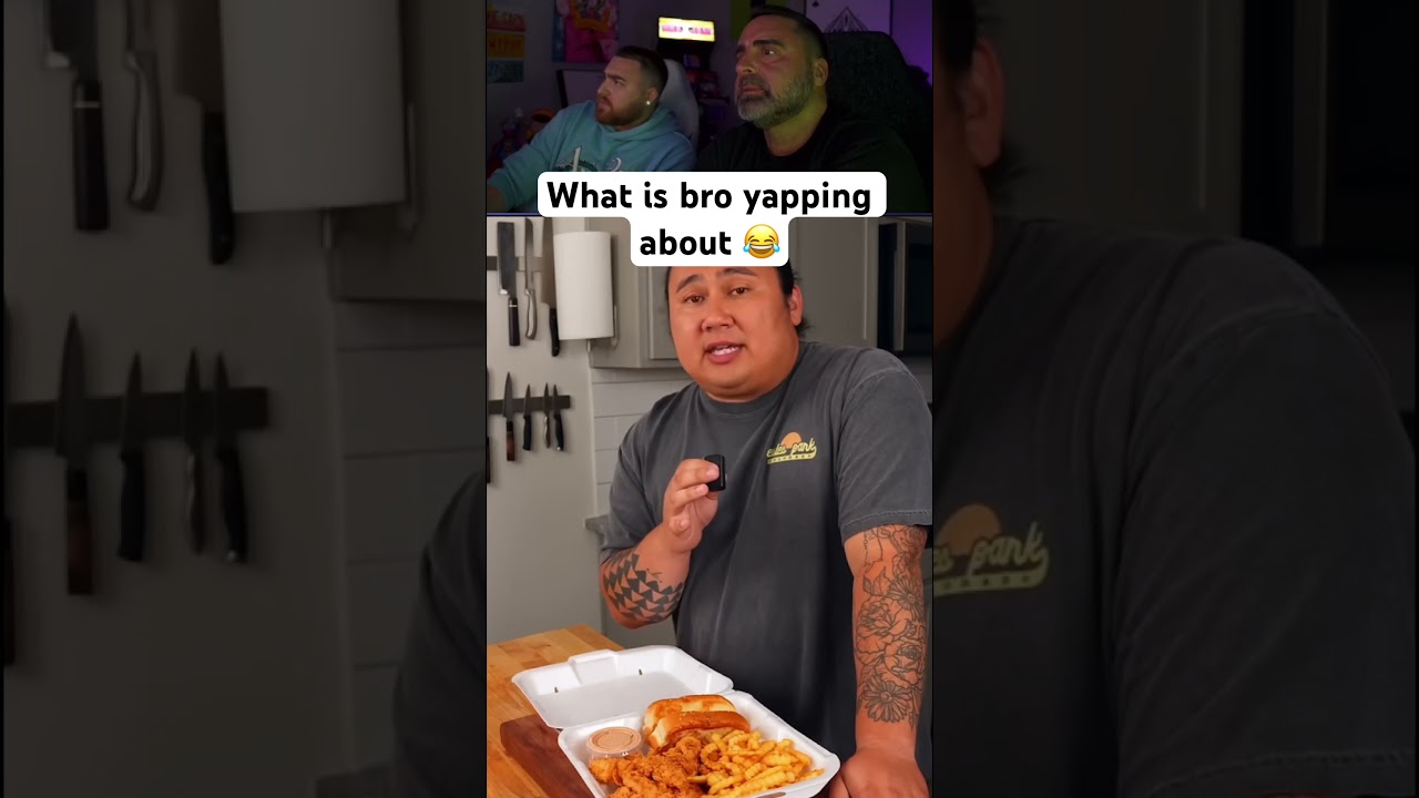 LosPollosTV and his Dad react to a CRAZY food video 😂 