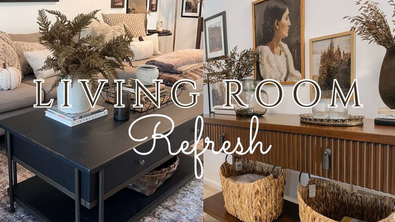 Living Room Refresh | Thrifted Home Decor | Fall Inspired