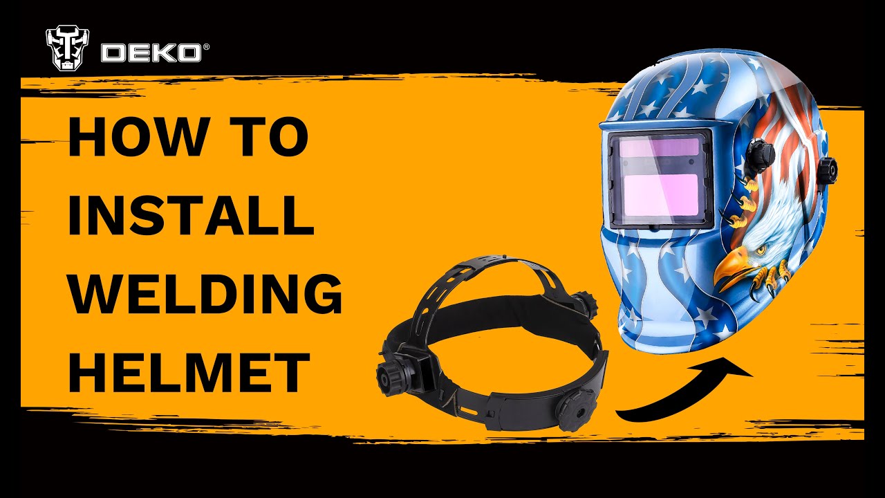 Installation of headgear series 2 for DEKOpro Welding Helmet