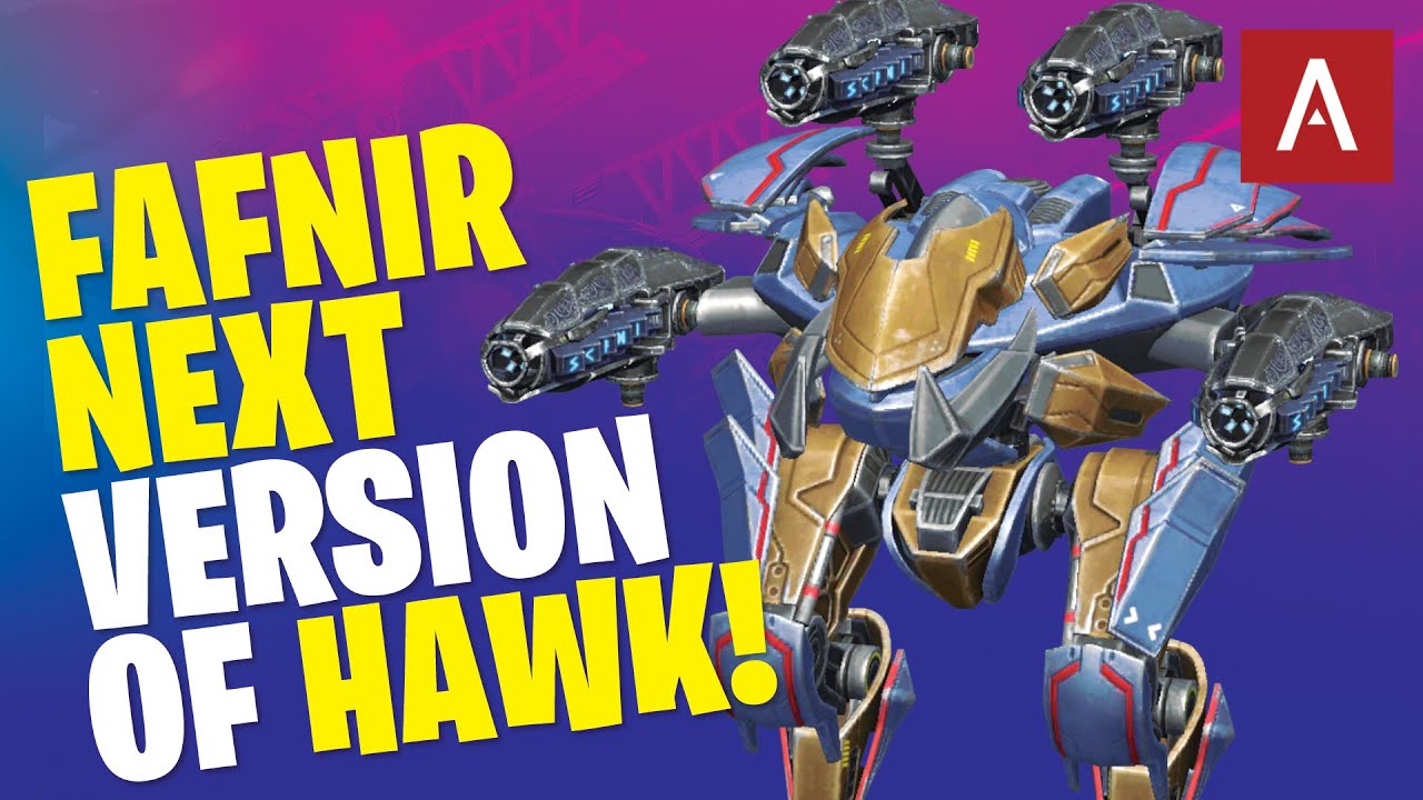 New Robot FAFNIR Next Version Of Hawk! War Robots Test Server Gameplay WR