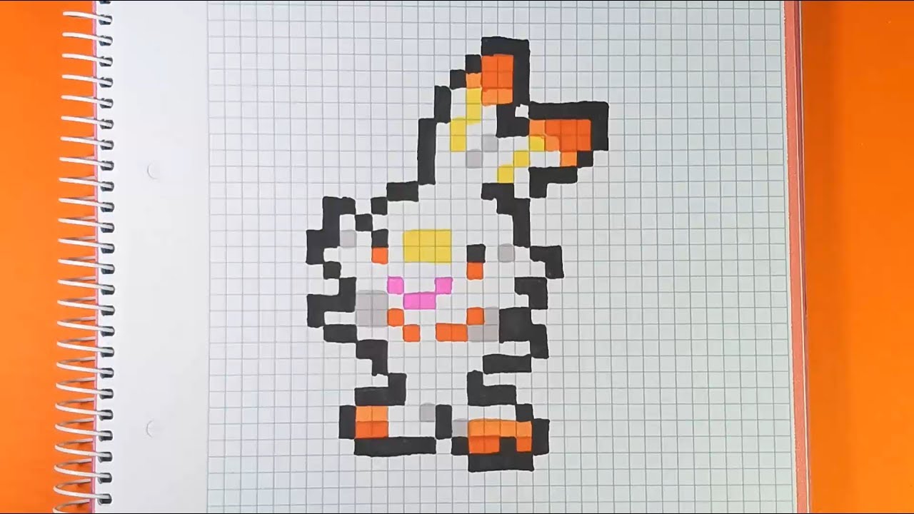 Como hacer a SCORBUNNY de POKEMON | Pixel Art