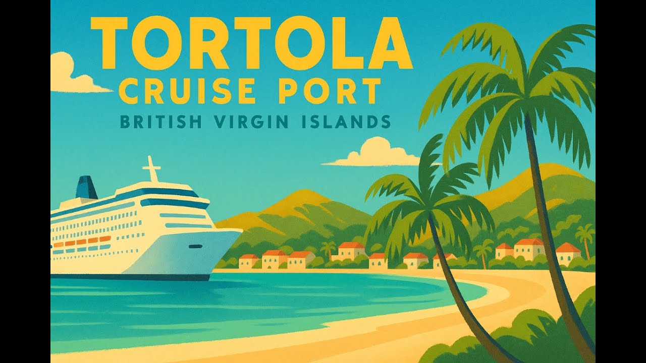 Tortola cruise port in British Virgin Islands 