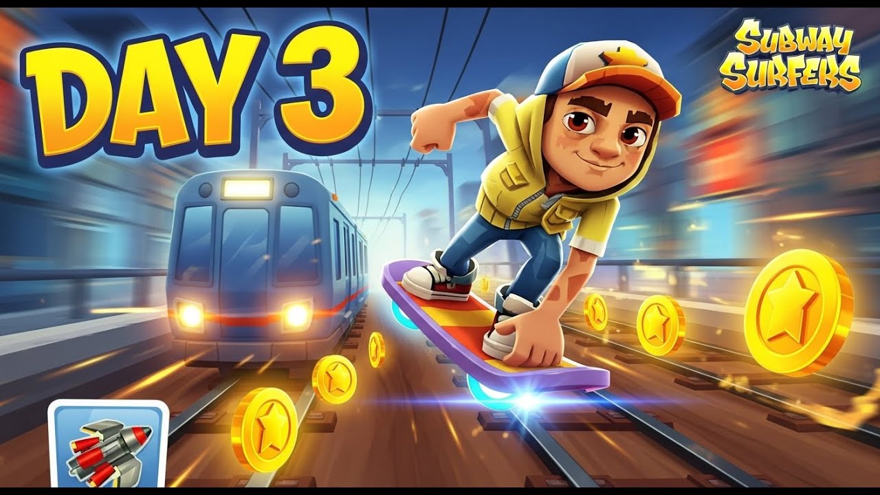 subway surfer gameplay live day 3