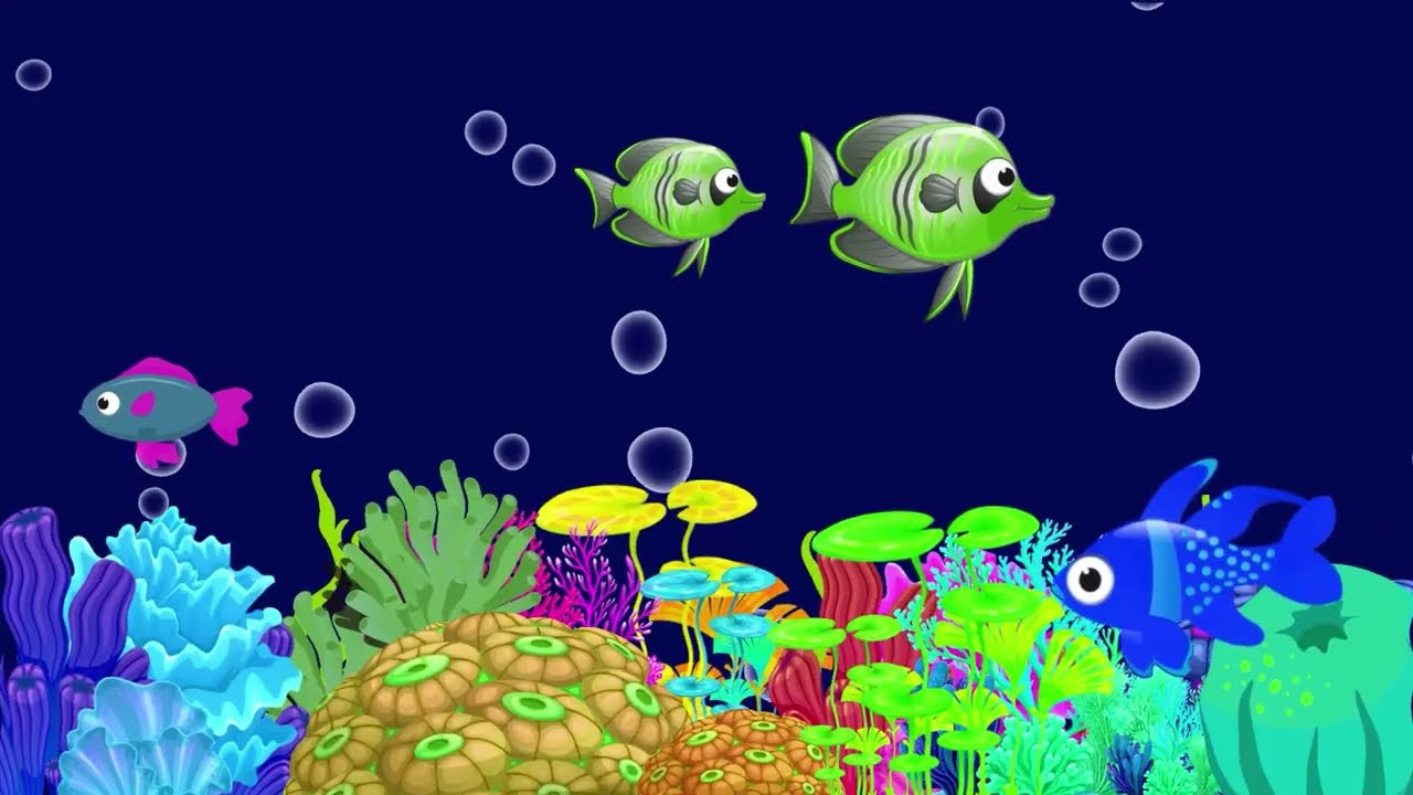 Lullabу and Calming Undersea Animation 🐟 Soothing fishes 🐟 Baby sleep music100#animation #deepsleep