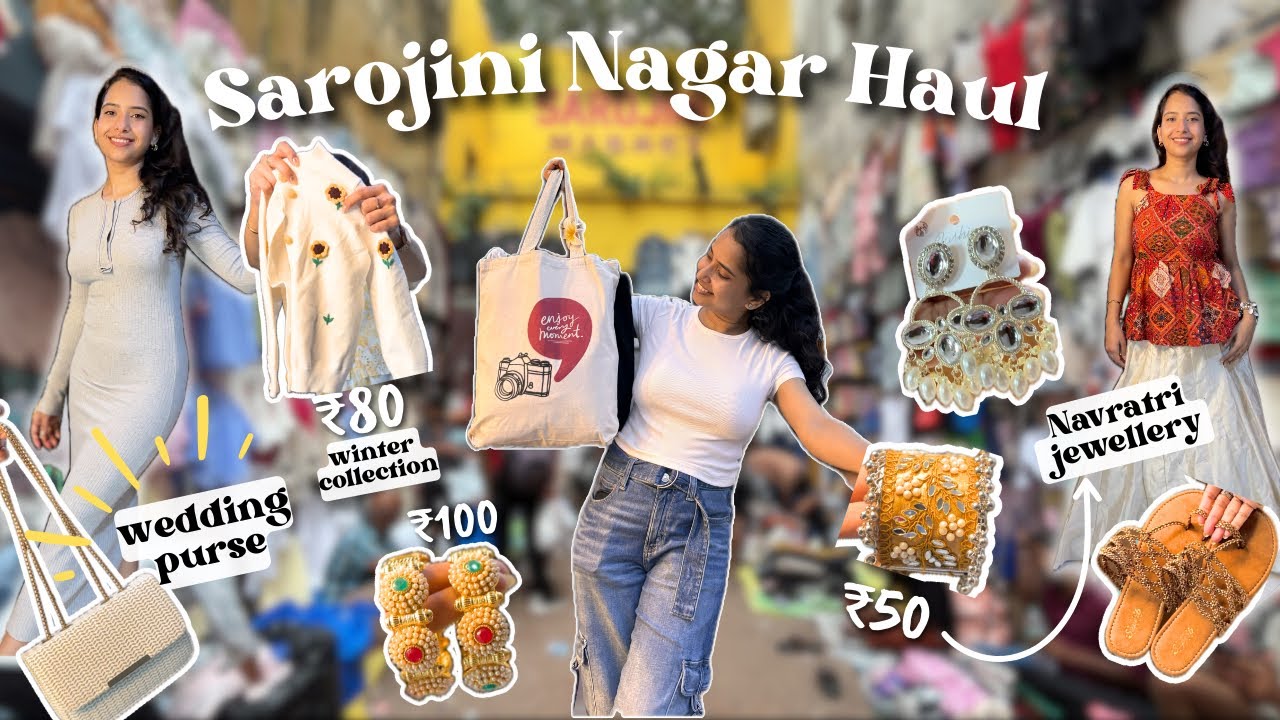 Sarojini Nagar Market Delhi Try on Haul | Best collection Ever