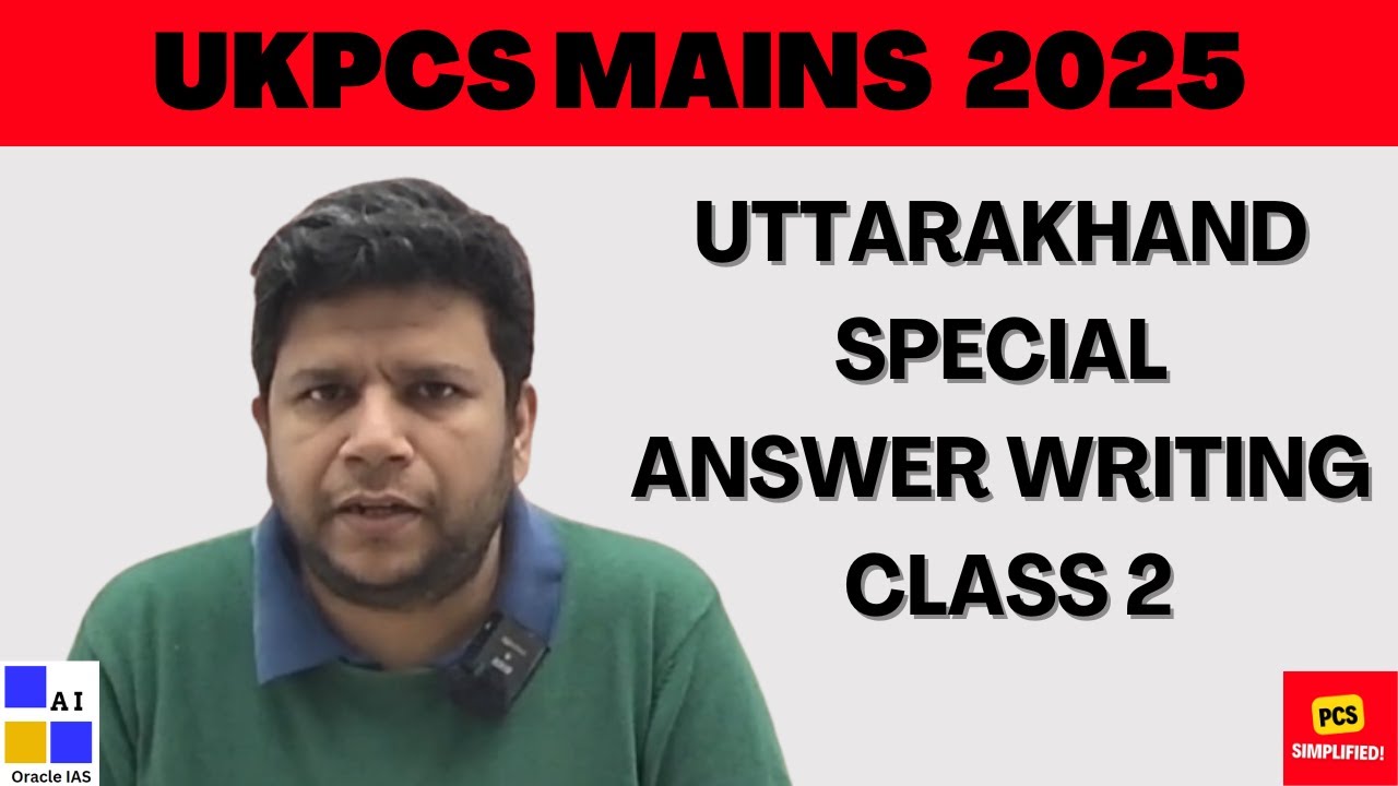 UKPCS Mains 2025 || Uttarakhand Special  - Answer Writing #2