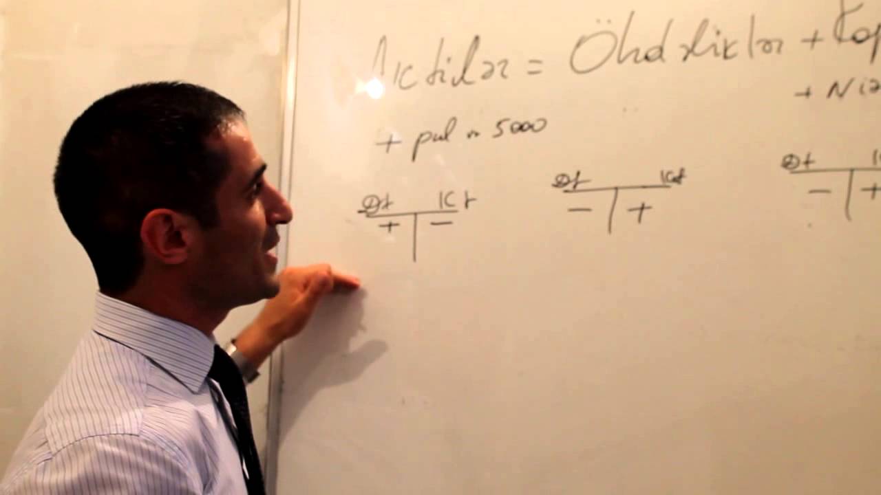 Mühasibat uçotu; 1 ci dərs; Debet və kredit