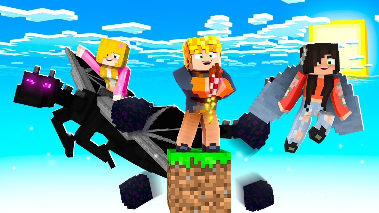 O FIM COM 3 PESSOAS EM APENAS 1 BLOCO NO MINECRAFT (FIM DA SÉRIE)