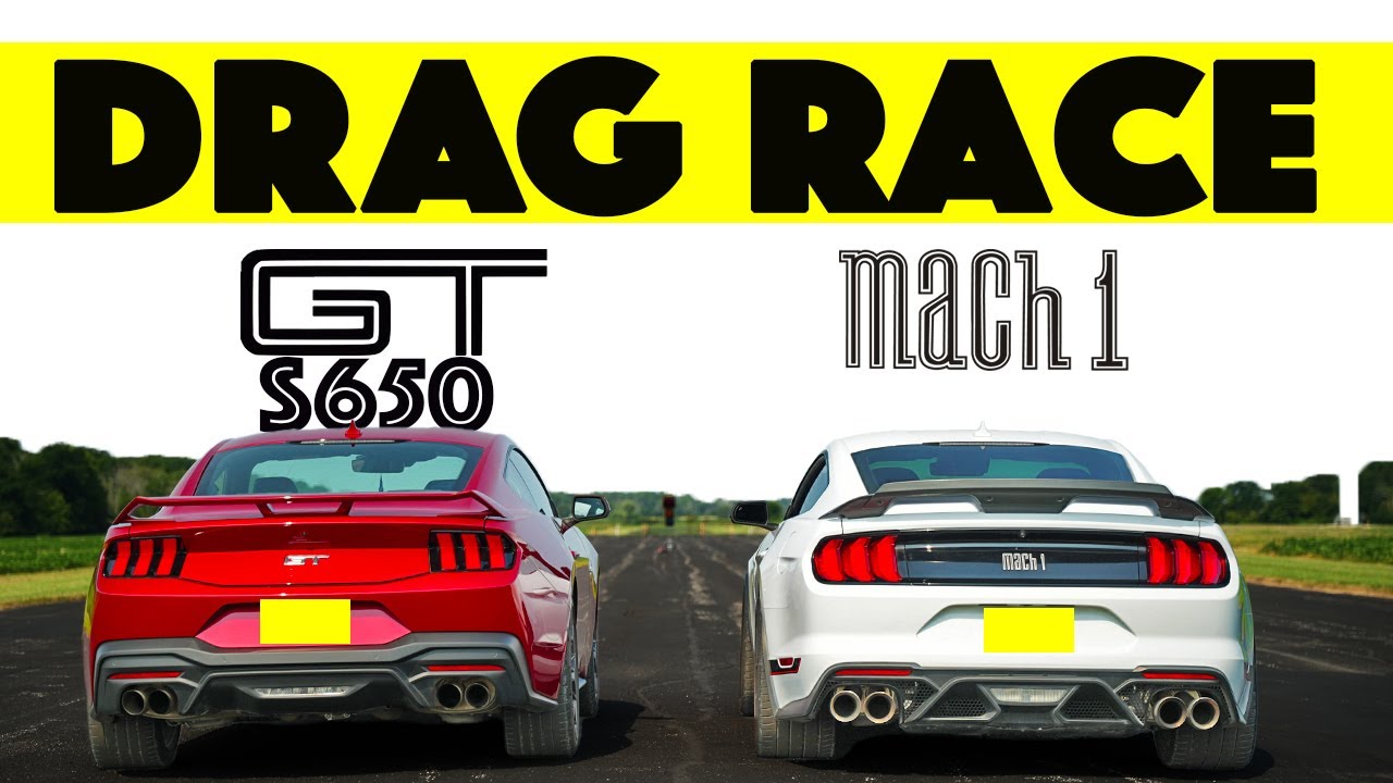 Ford Trolling Us? 2024 Ford Mustang GT S650 vs. Mustang Mach 1 S550. Drag and Roll Race.