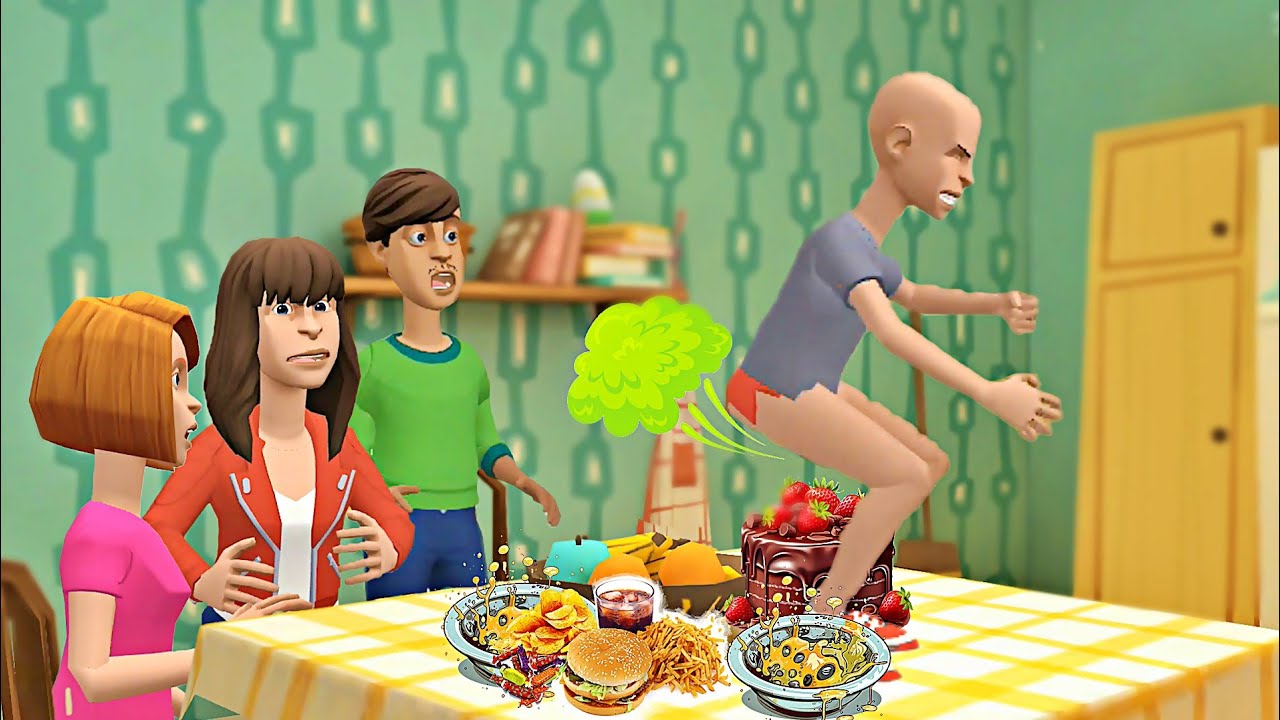 Classic Caillou F&aacute;rts During Dinner/ Ruined Family Dinner/ Punishments/ Grounded S4 EP23