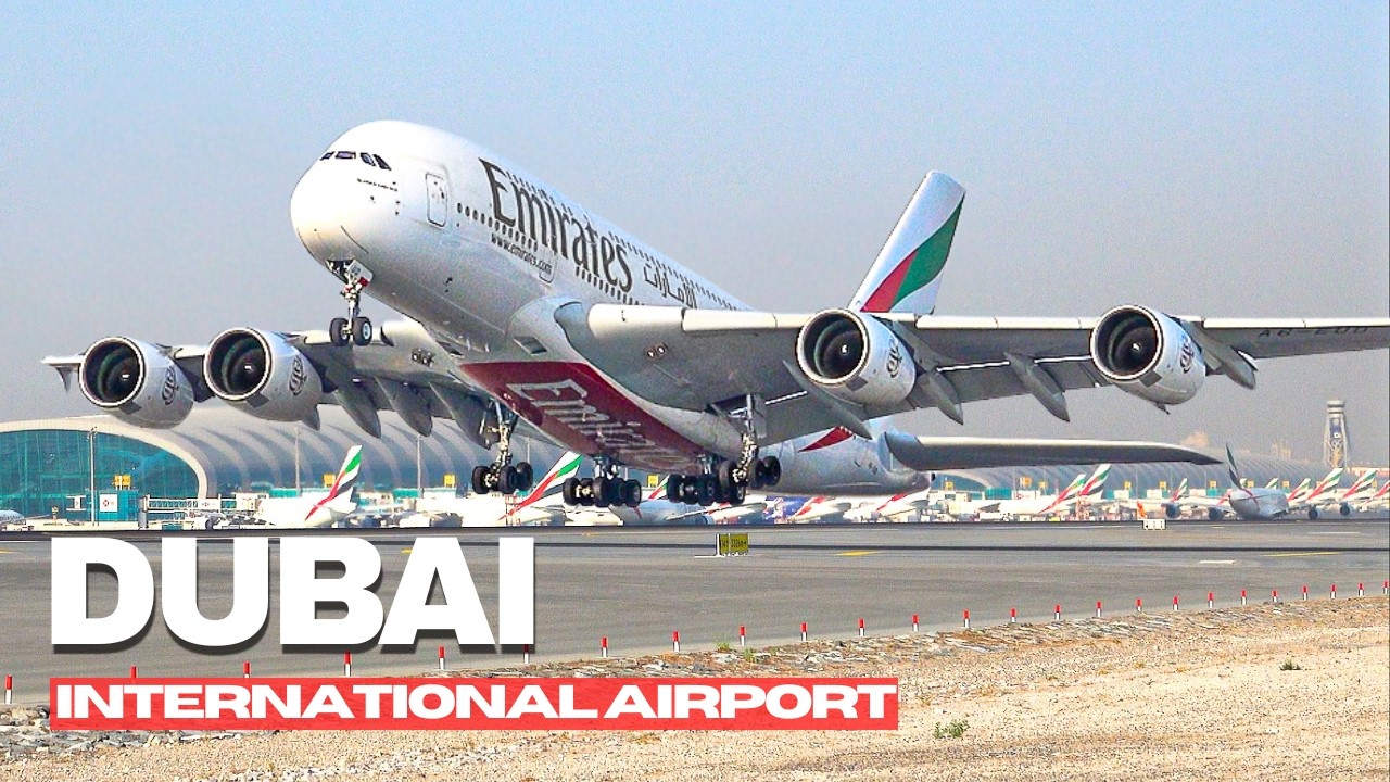🇦🇪✈️ МЕГА-НАБЛЮДЕНИЕ ЗА САМОЛЕТАМИ! 20 минут наблюдения за самолетами в аэропорту Дубая (DXB/OMDB)