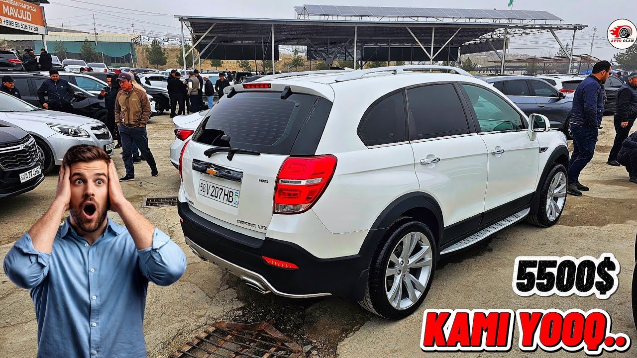 1 MART NAMANGAN MASHINA BOZORI MALIBU KAPTIVA NARXLARI SINDI..AVTO OLAM 